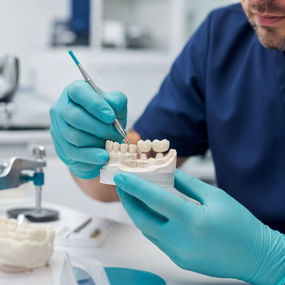 Anfertigung von Zahnersatz im Dentallabor